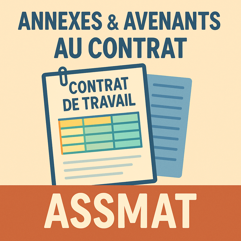 Modèles d’annexes et d’avenants au contrat pour assistants maternels