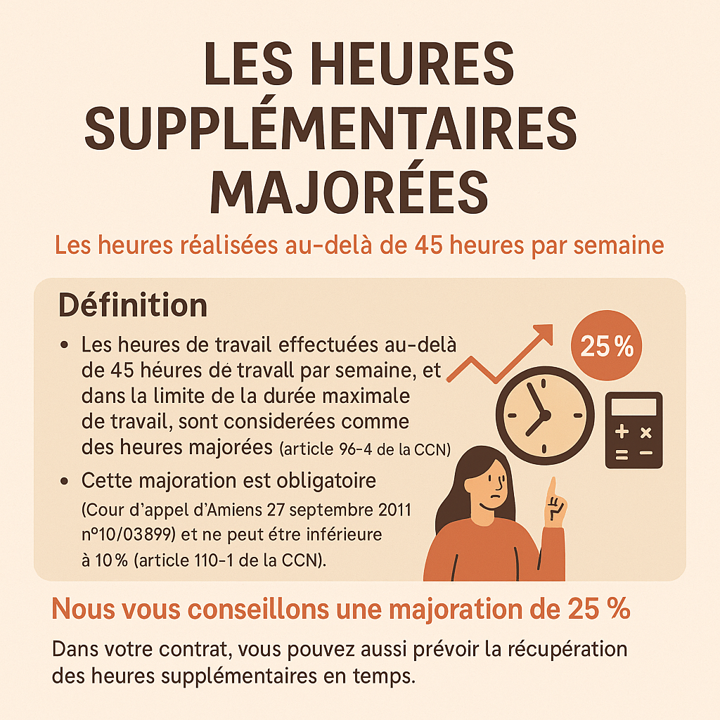 ⏱️ Les heures supplémentaires majorées chez les assistantes maternelles